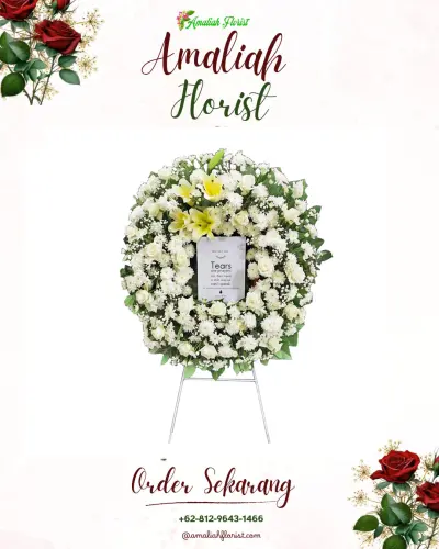 Krans Bunga Duka Cita di Kedonganan